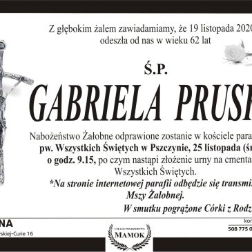 Ostatnie pożegnanie pani Gabrysi Prusko