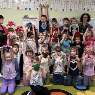 Filcowanie na mokro z przedszkolakami w PP1 w Pnie